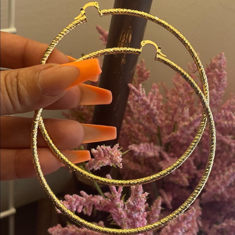90mm textured hoops